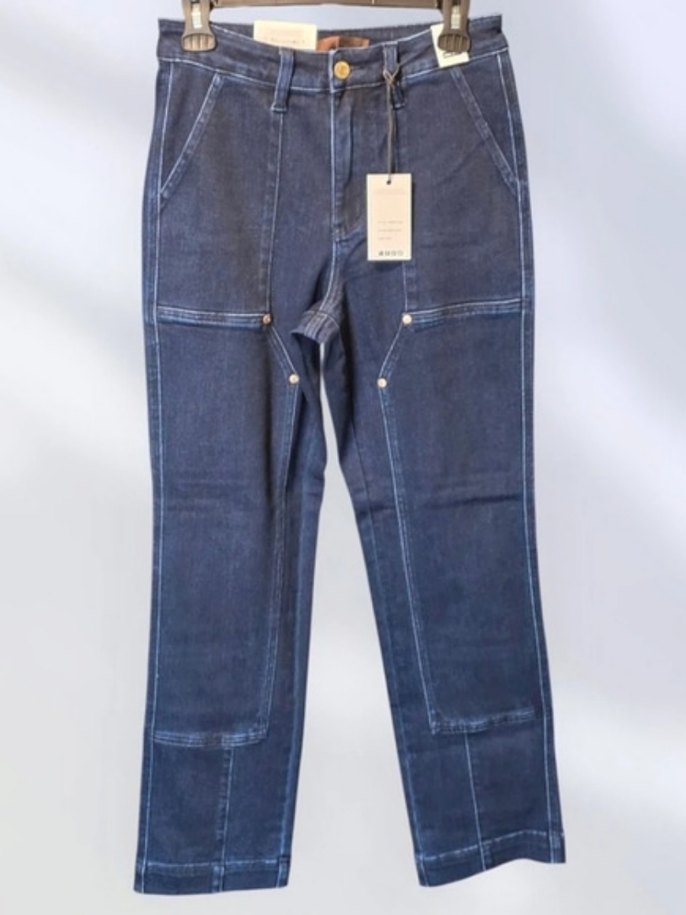 Judy Blue High Waist Straight Fit Jeans Straight Leg in Blue Waist 5/27 NWT